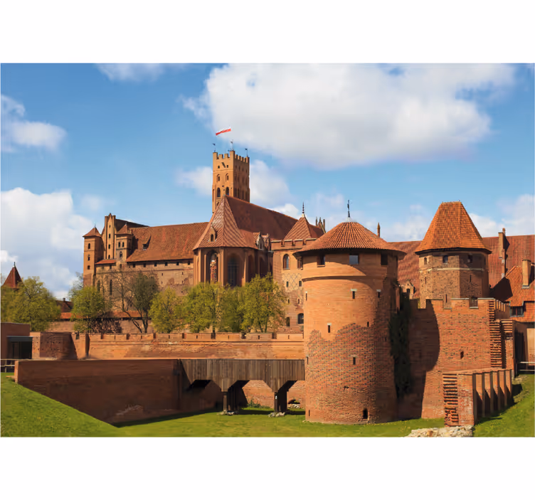 Living room blind malbork castle style - TenStickers