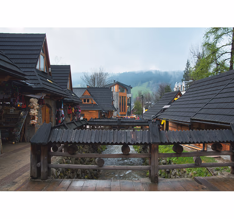 Living room blind zakopane street style - TenStickers
