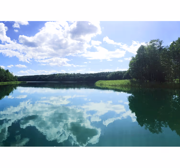 Living room blind mazury lake design - TenStickers