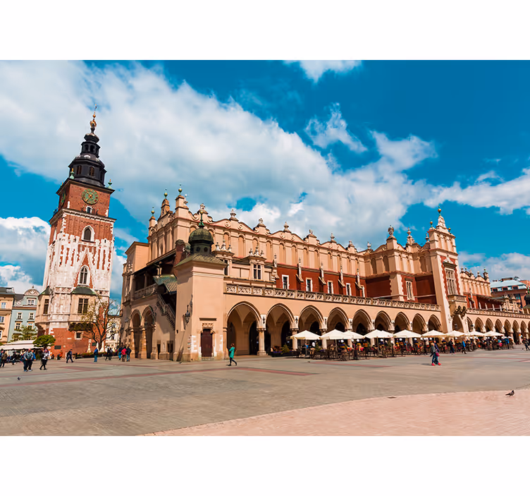 Living room blind main square in cracow - TenStickers
