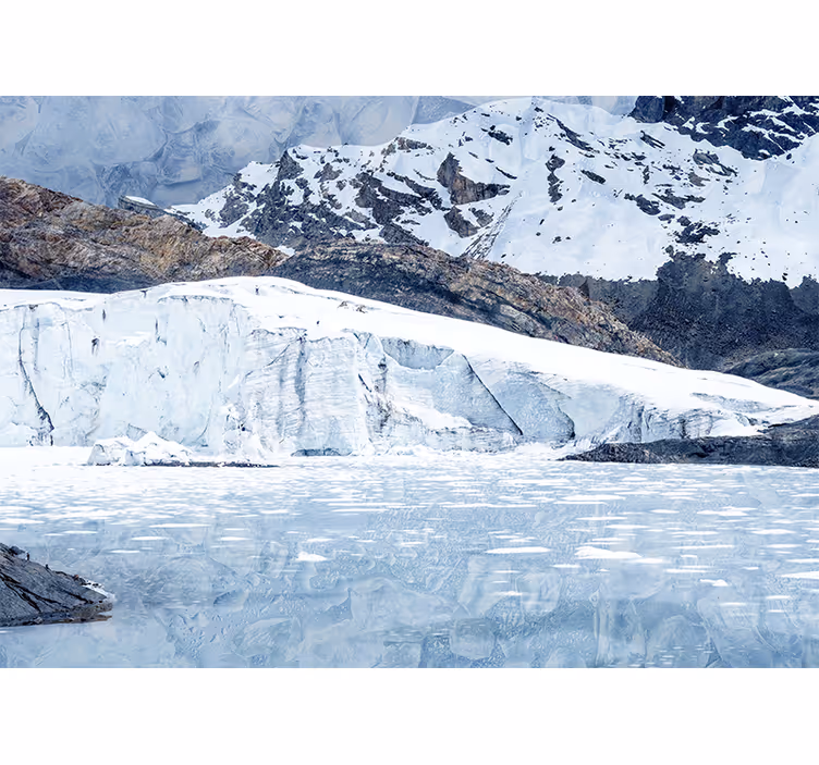 Living room blind pastoruri glacier design - TenStickers