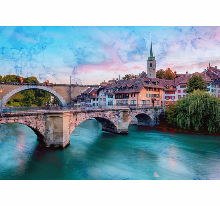 Living room blind in classical style of bern - TenStickers