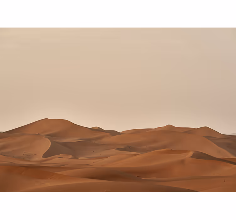 Living room blind sand dunes in the desert - TenStickers