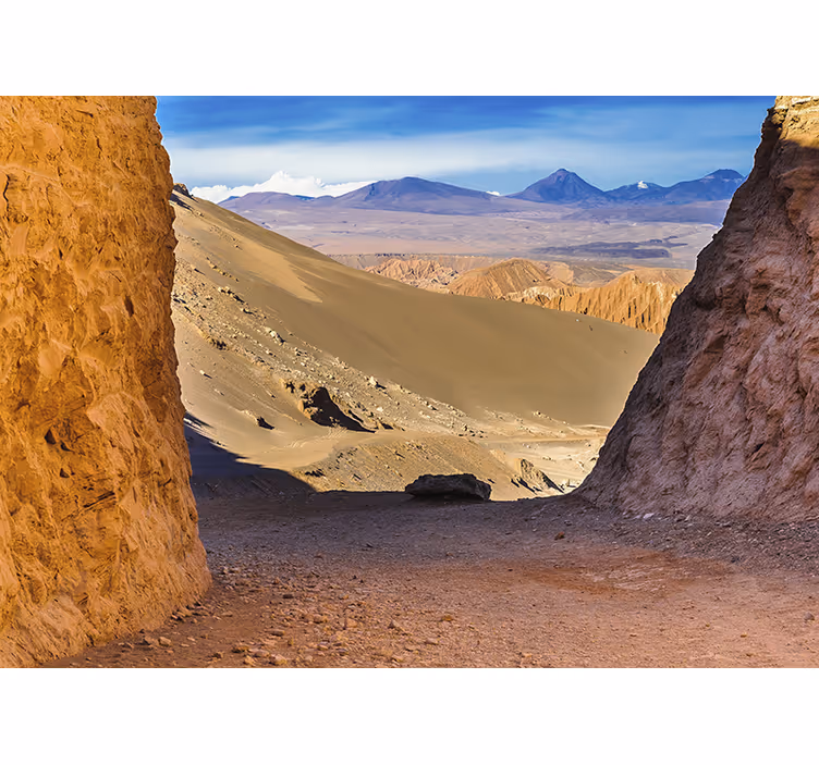 Living room blind with atacama desert design - TenStickers