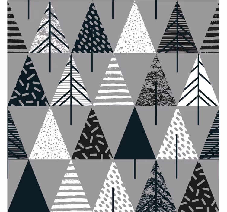 Living room blind minimalistic tree nordic style - TenStickers