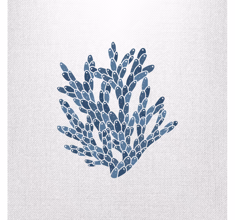 Living room blind modern corals hampton style - TenStickers