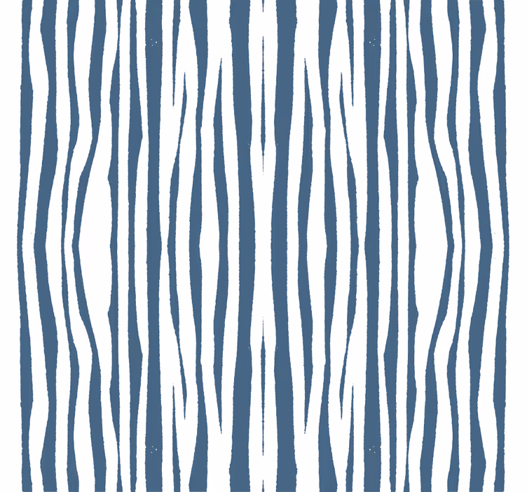 Living room blind striped blue hampton style - TenStickers