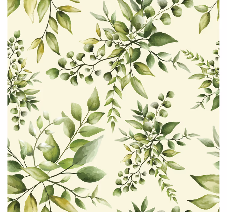 Living room blind with tropical lush leaves - TenStickers
