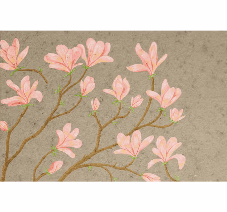 Living room blind vintage style magnolia - TenStickers
