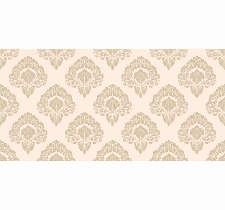 Blind beige french provincial golden floral design - TenStickers