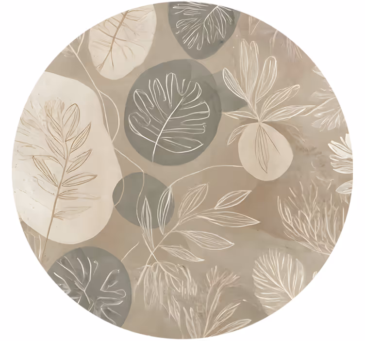 Blind beige neutral botanical abstract - TenStickers