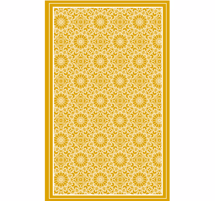 Blind bedroom in vintage yellow shape - TenStickers