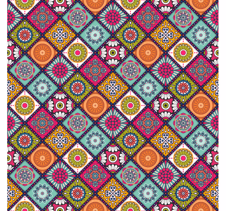 Blind bedroom colorful mandala design - TenStickers