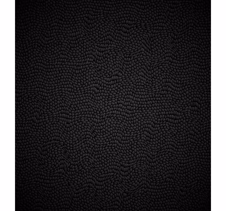 Blind bedroom black faux fur - TenStickers