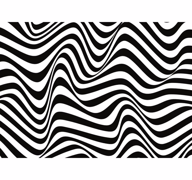 Blind bedroom organic 3d stripes design - TenStickers