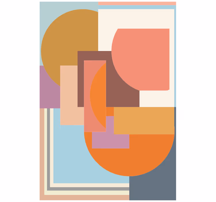 Blind bedroom modern geometric mosaic design - TenStickers