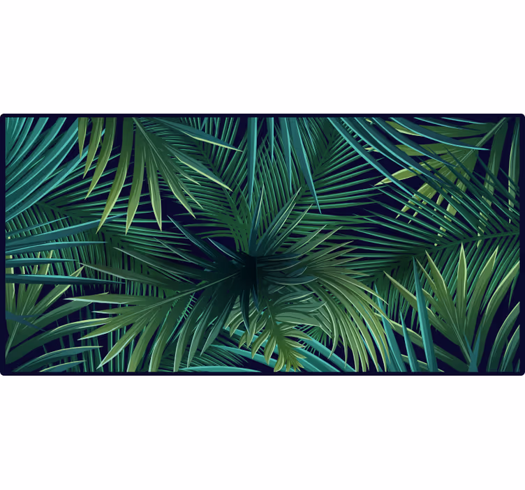 Blind bedroom with lush monstera leaves design - TenStickers