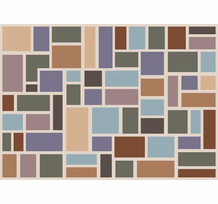 Blind bedroom colorful modern tile - TenStickers