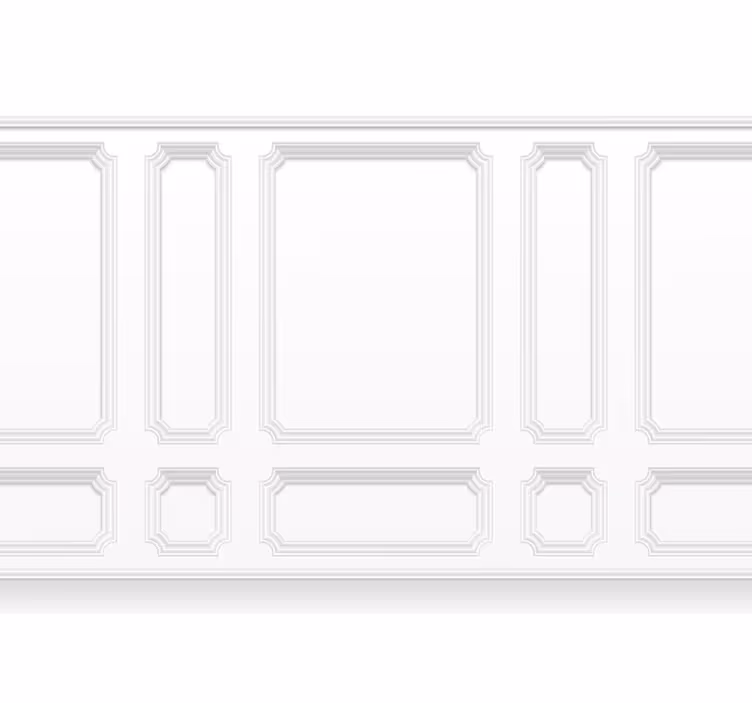 White window blind classic panel design - TenStickers