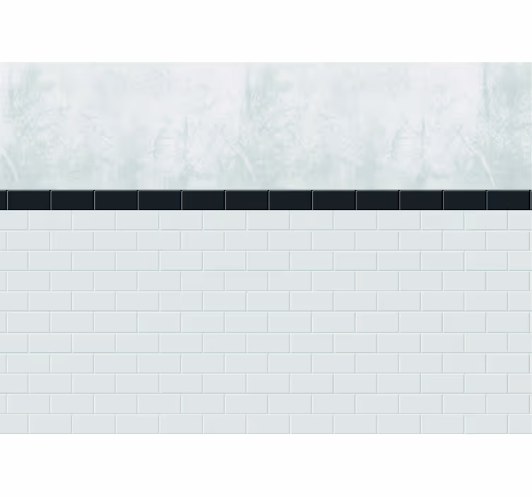 White window blind with white ceramic tiles - TenStickers