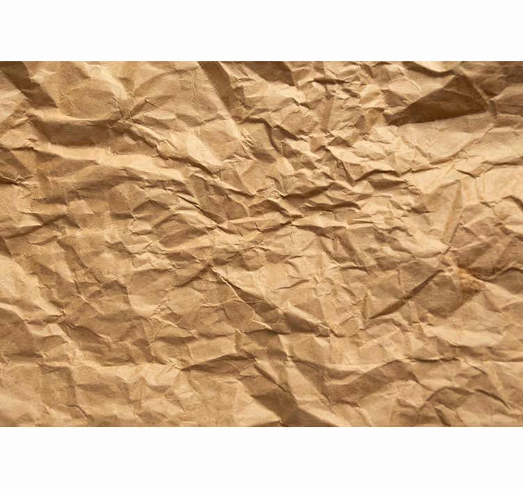 Blind beige wrinkled brown paper - TenStickers