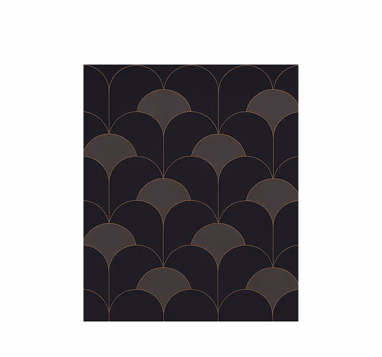 Retro roller blind with 1920s arch design - TenStickers
