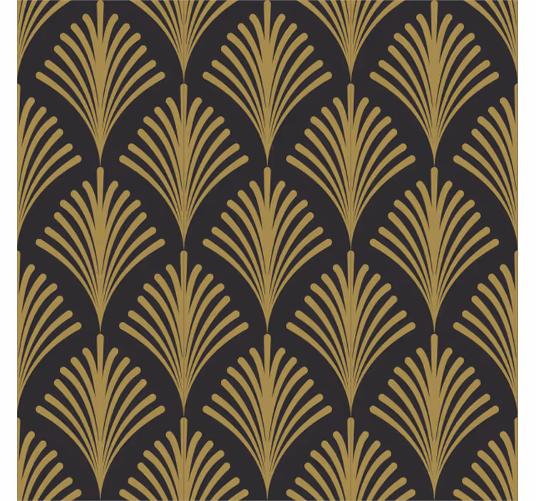 Retro roller blind 1920s golden glamour - TenStickers