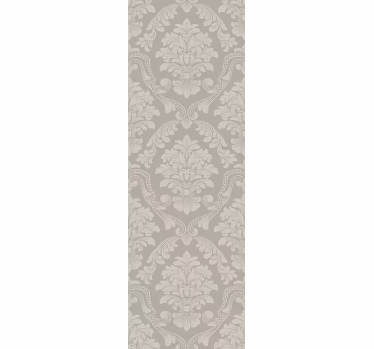 Retro roller blind with elegant leaf design - TenStickers