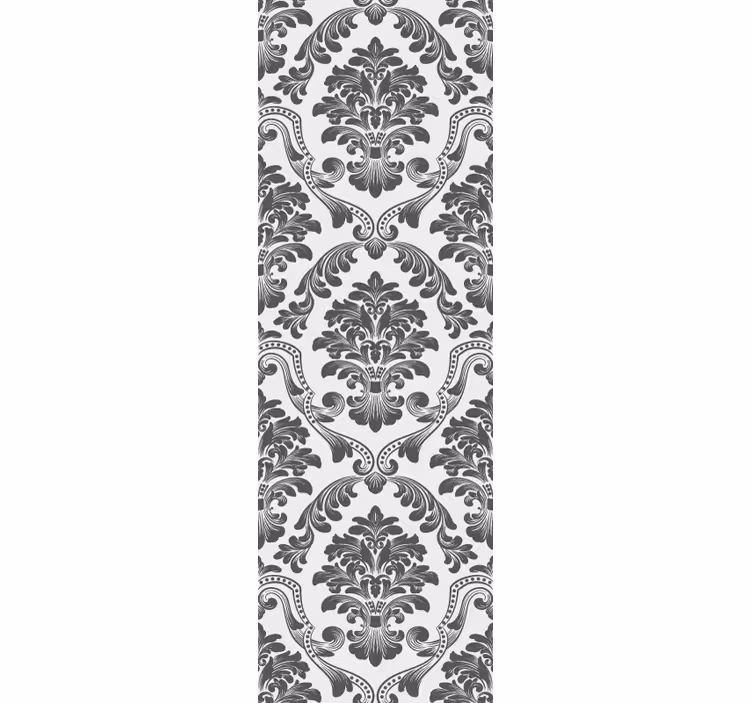 Retro roller blind with classic floral design - TenStickers