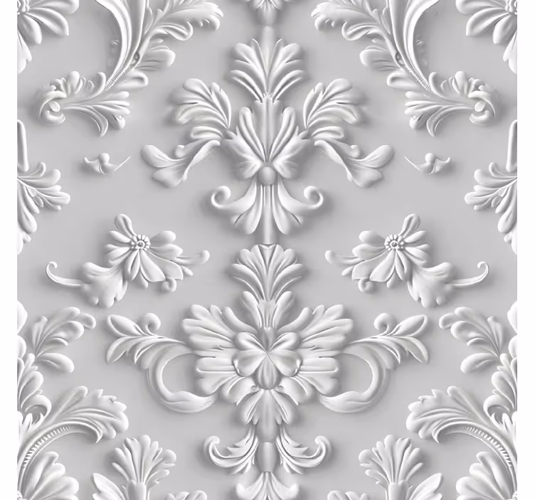 Retro roller blind with 3d effect design - TenStickers