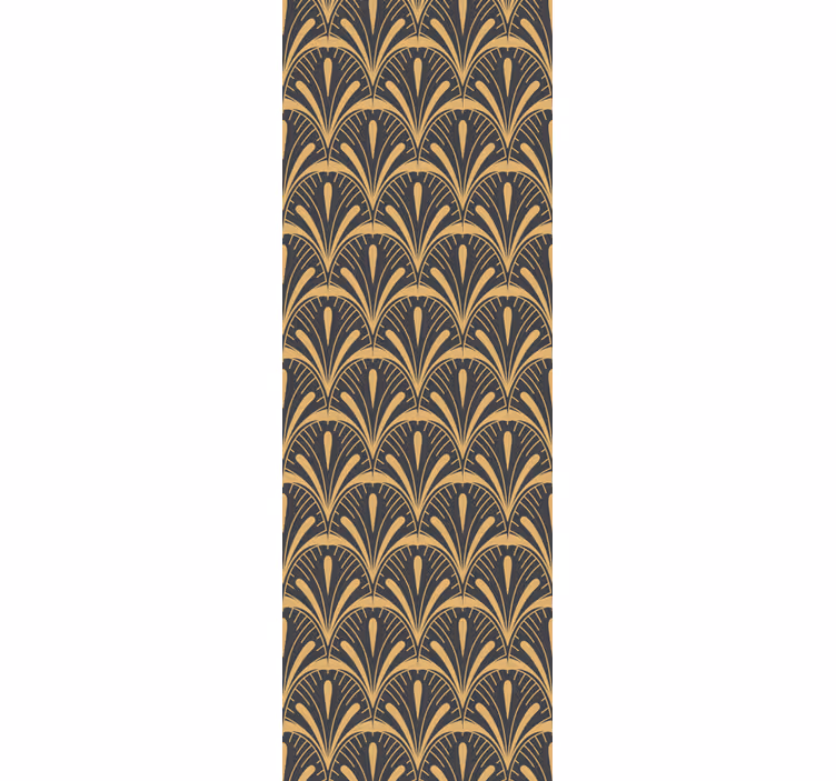 Retro roller blind art deco fan design - TenStickers