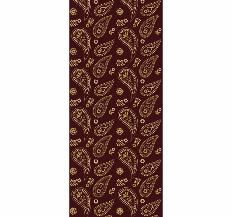 Retro roller blind with traditional indian design - TenStickers