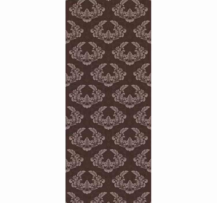 Retro roller blind seamless damask design - TenStickers