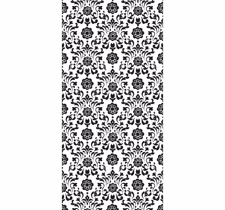 Retro roller blind royalty damask design - TenStickers