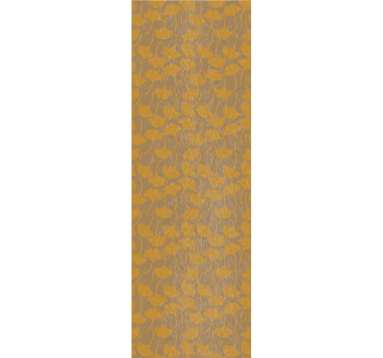 Retro roller blind with vintage ginkgo leaf pattern - TenStickers