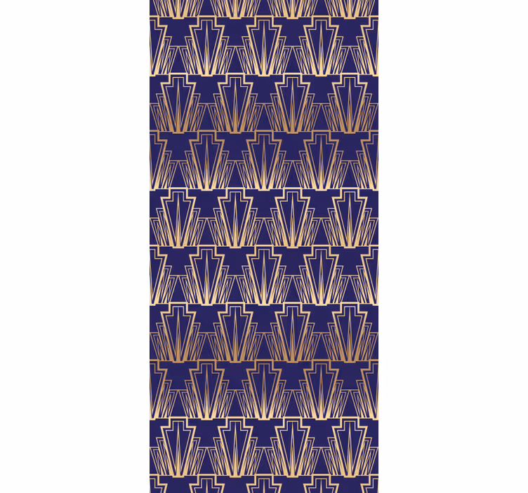 Retro roller blind with gradient gold art decor - TenStickers