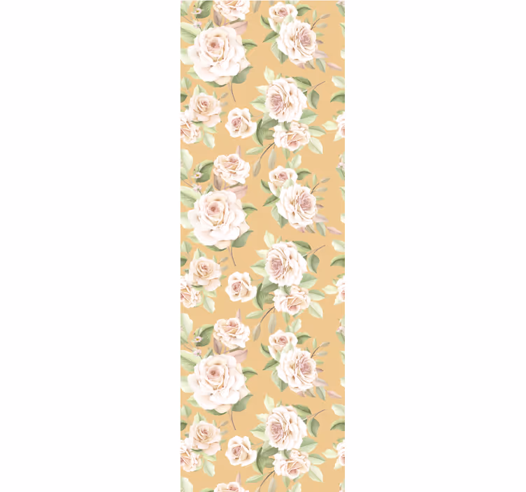 Retro roller blind in french provincial roses pattern - TenStickers