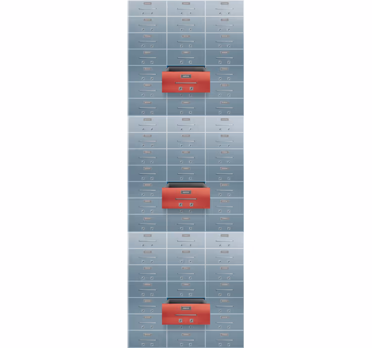 Retro roller blind metal boxes - TenStickers