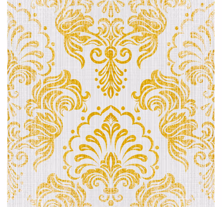 Retro roller blind in golden design - TenStickers