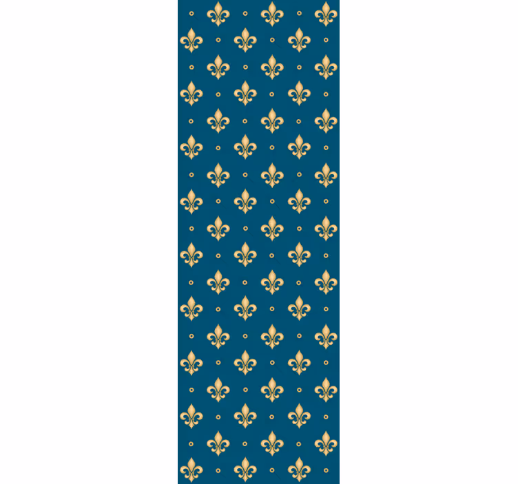 Retro roller blind fleur-de-lis antique baroque pattern - TenStickers