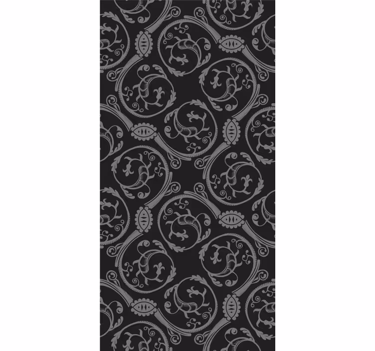 Retro roller blind with gothic designs - TenStickers