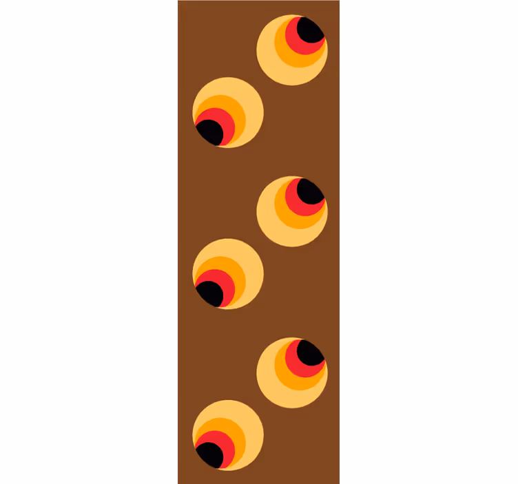 Retro roller blind with eye-catching design - TenStickers