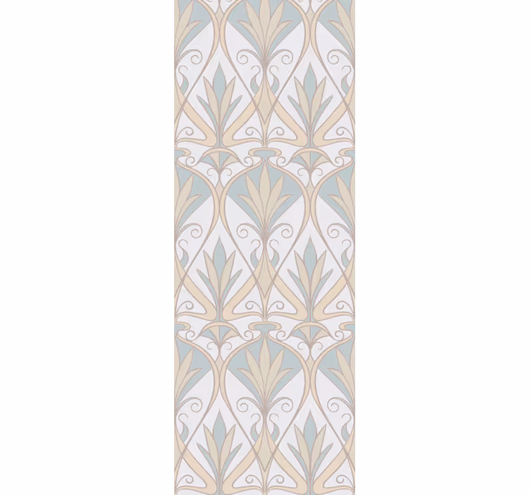 Retro roller blind botanical vintage floral design - TenStickers