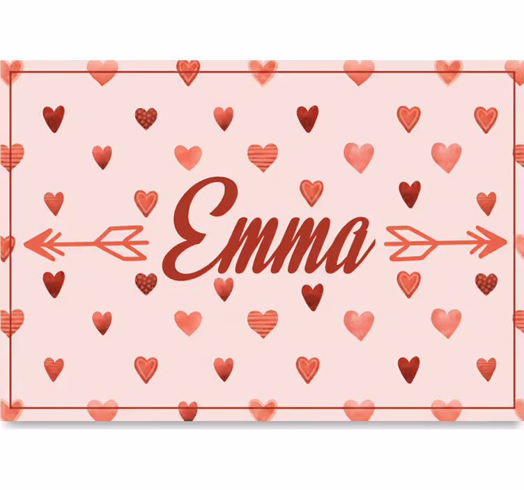 Blind pink personalized heart pattern for kids - TenStickers