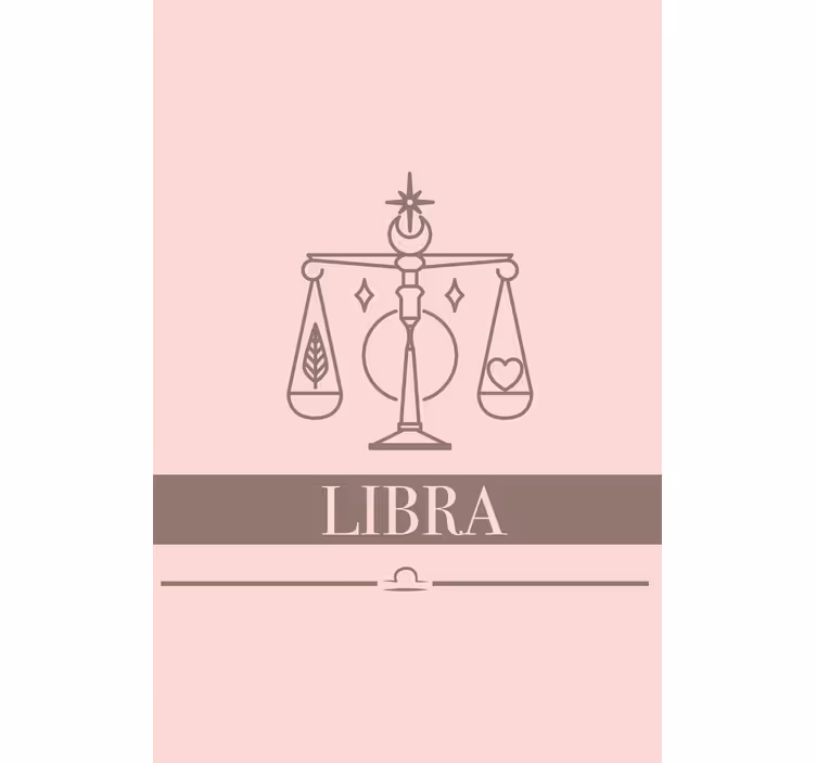 Living room blind libra pink zodiac design - TenStickers