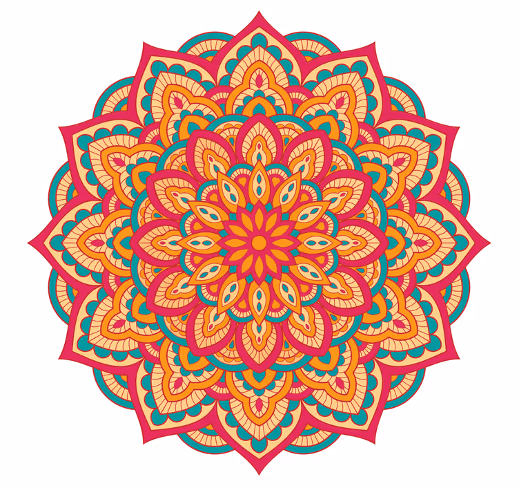 Blind bedroom colorful mandalas - TenStickers