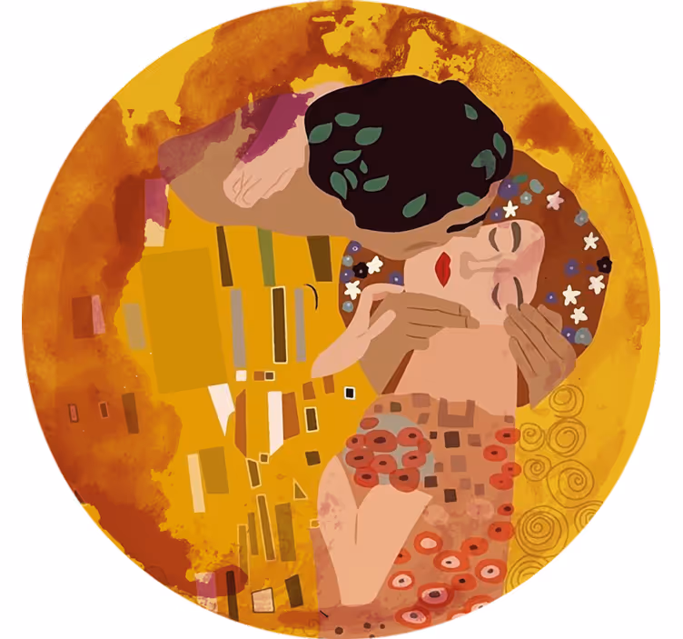 Blind bedroom klimt's embrace - TenStickers