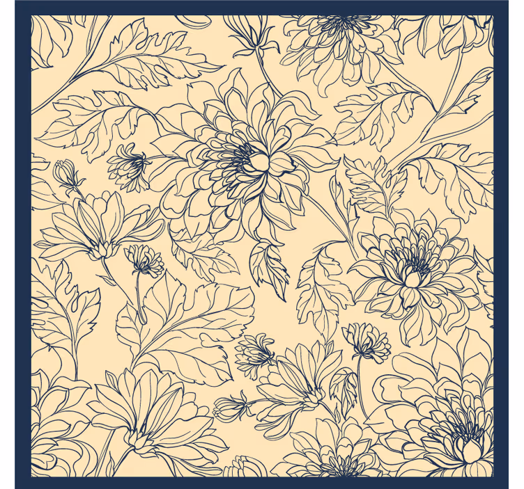 Blind bedroom peony varied pattern design - TenStickers