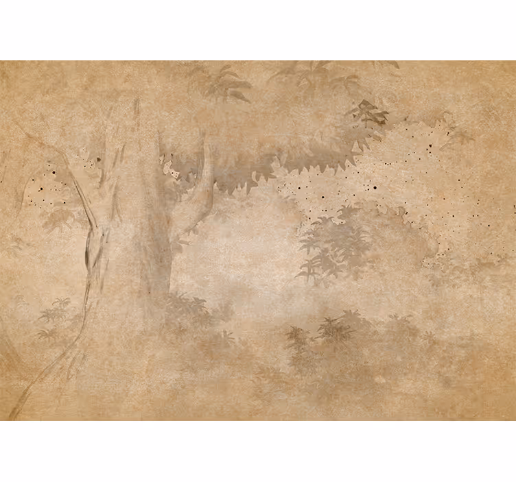 Blind beige vintage rainforest landscape - TenStickers