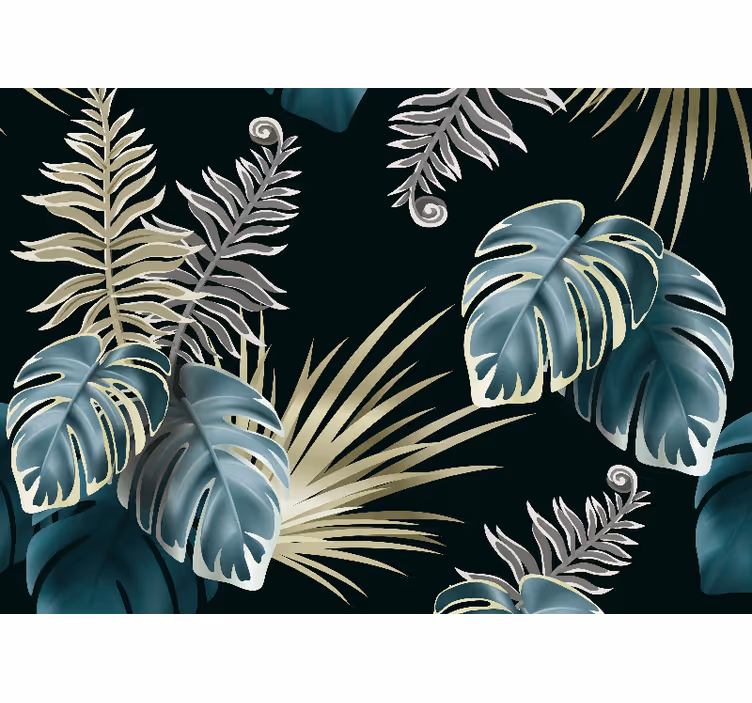 Blind bedroom original elegant palm leaves - TenStickers